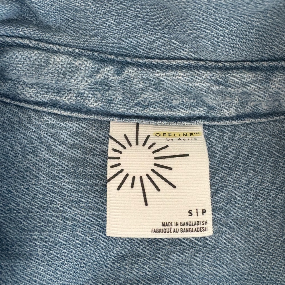 Aerie Light Blue Denim Jacket - Picture 2 of 3